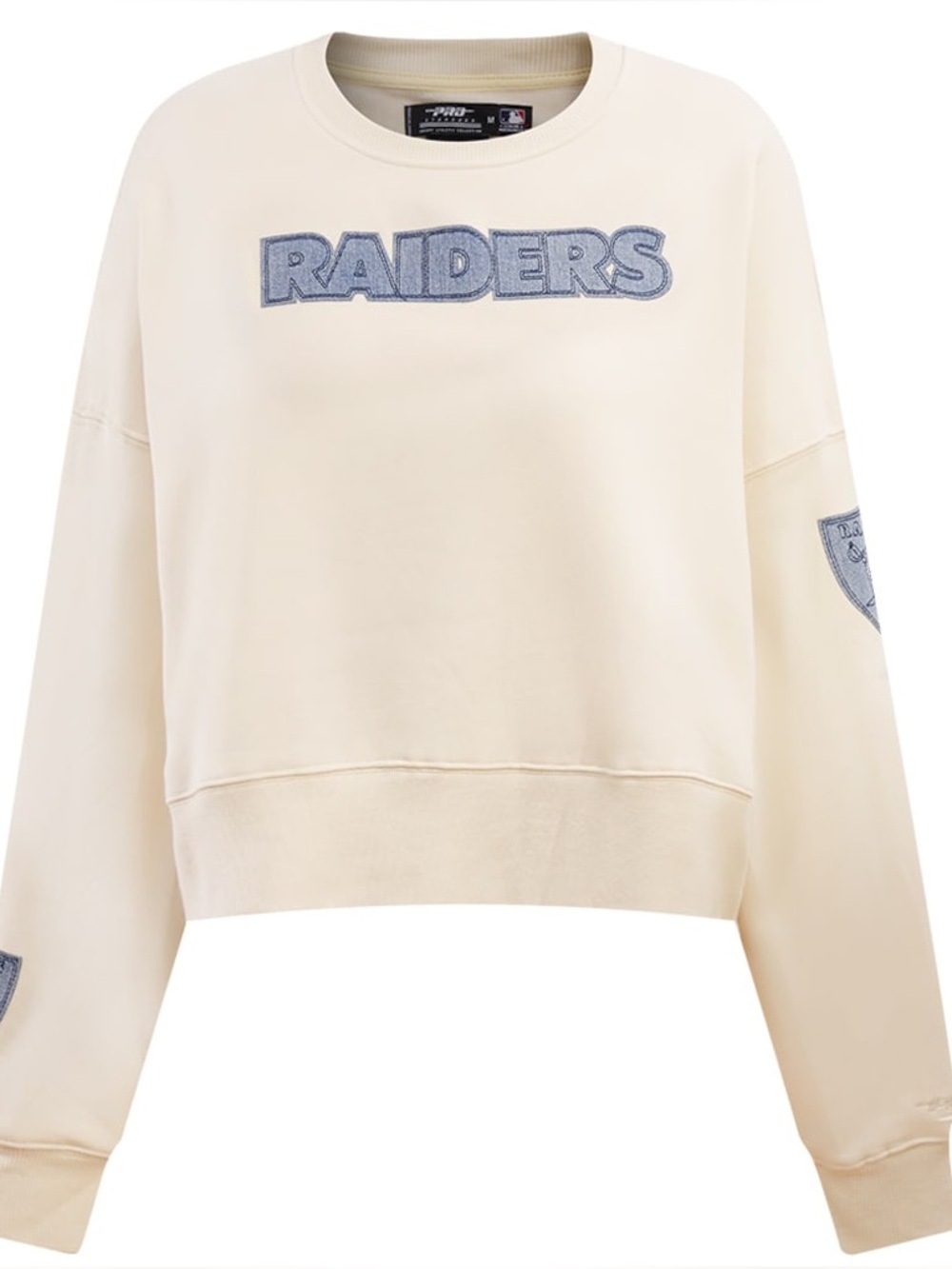 Las Vegas Raiders Pro Standard Women’s Varsity Blues Pullover Sweatshirt - Small